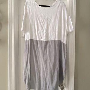 White and Gray Dress